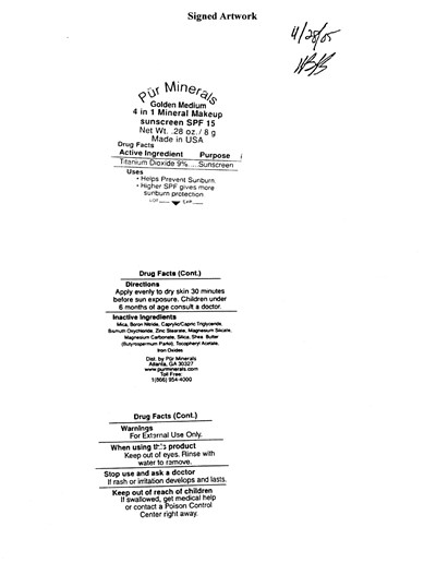 Image Of Label (Golden Medium Spf 15 Label)